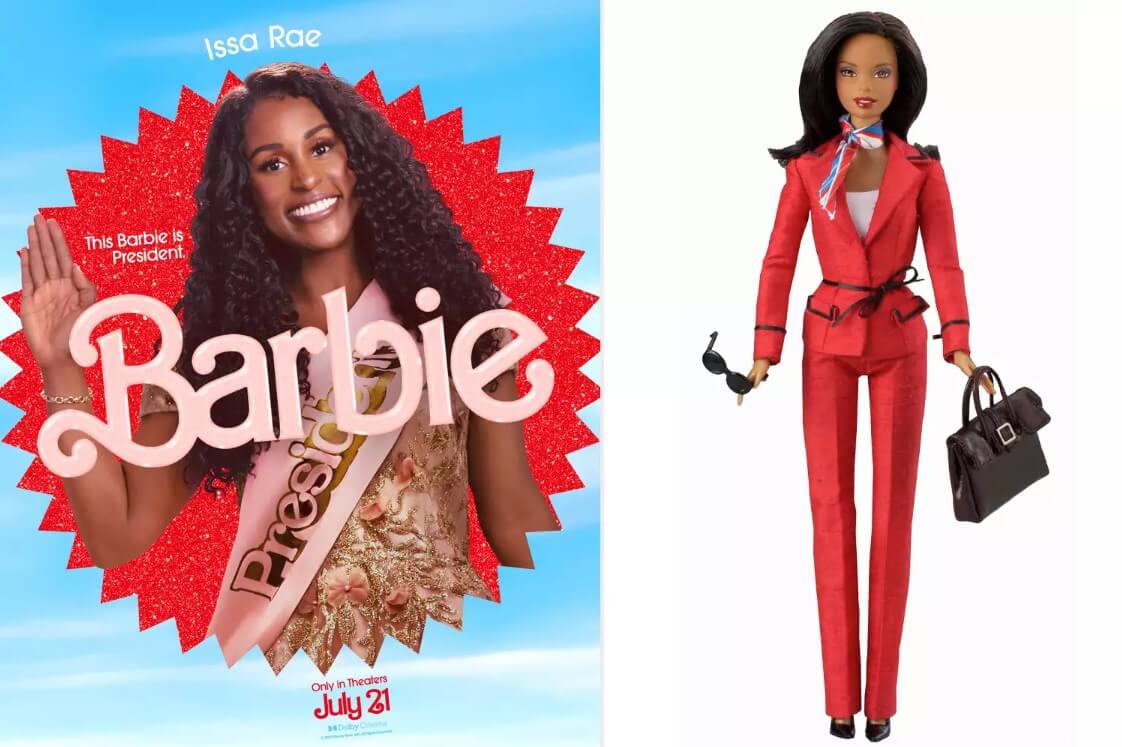 Issa Rae as President Barbie
