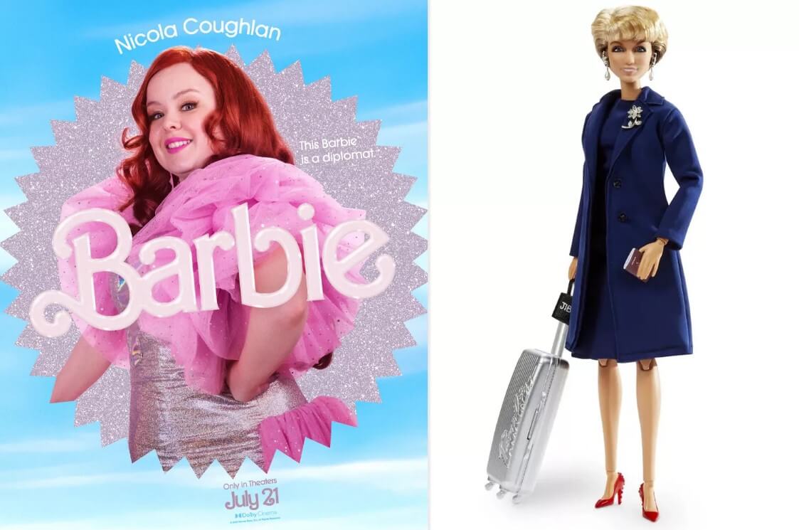 Nicola Coughlan as diplomat Barbie